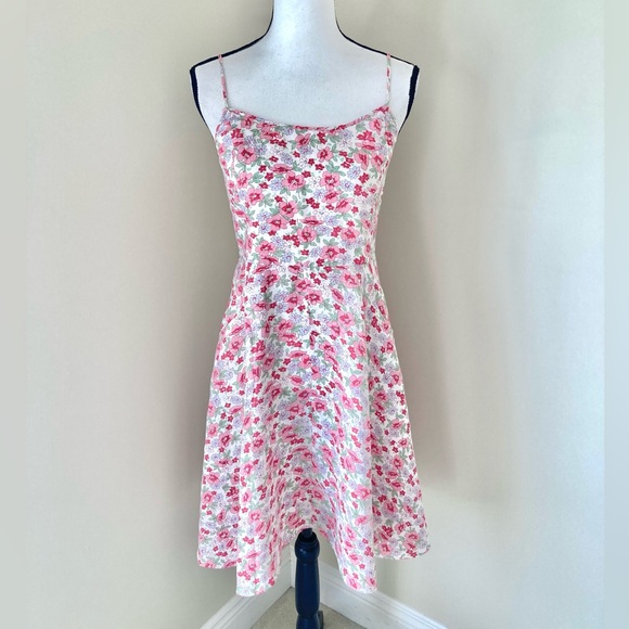 Vintage Polo Ralph Lauren Floral Linen Sundress with Pockets Size 2 - Picture 9 of 9